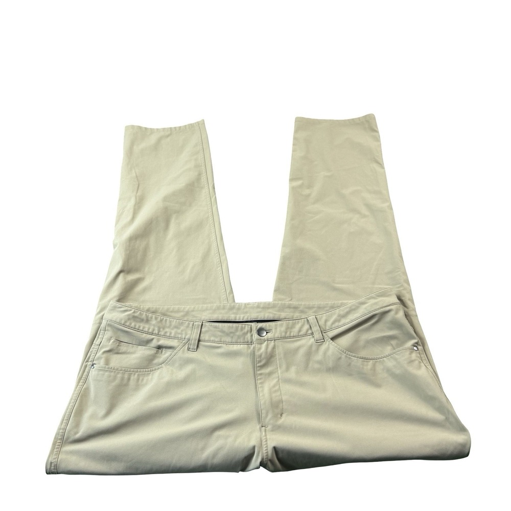 Lululemon Commission ABC Performance Flat Front Chino Pant Brown 40X32